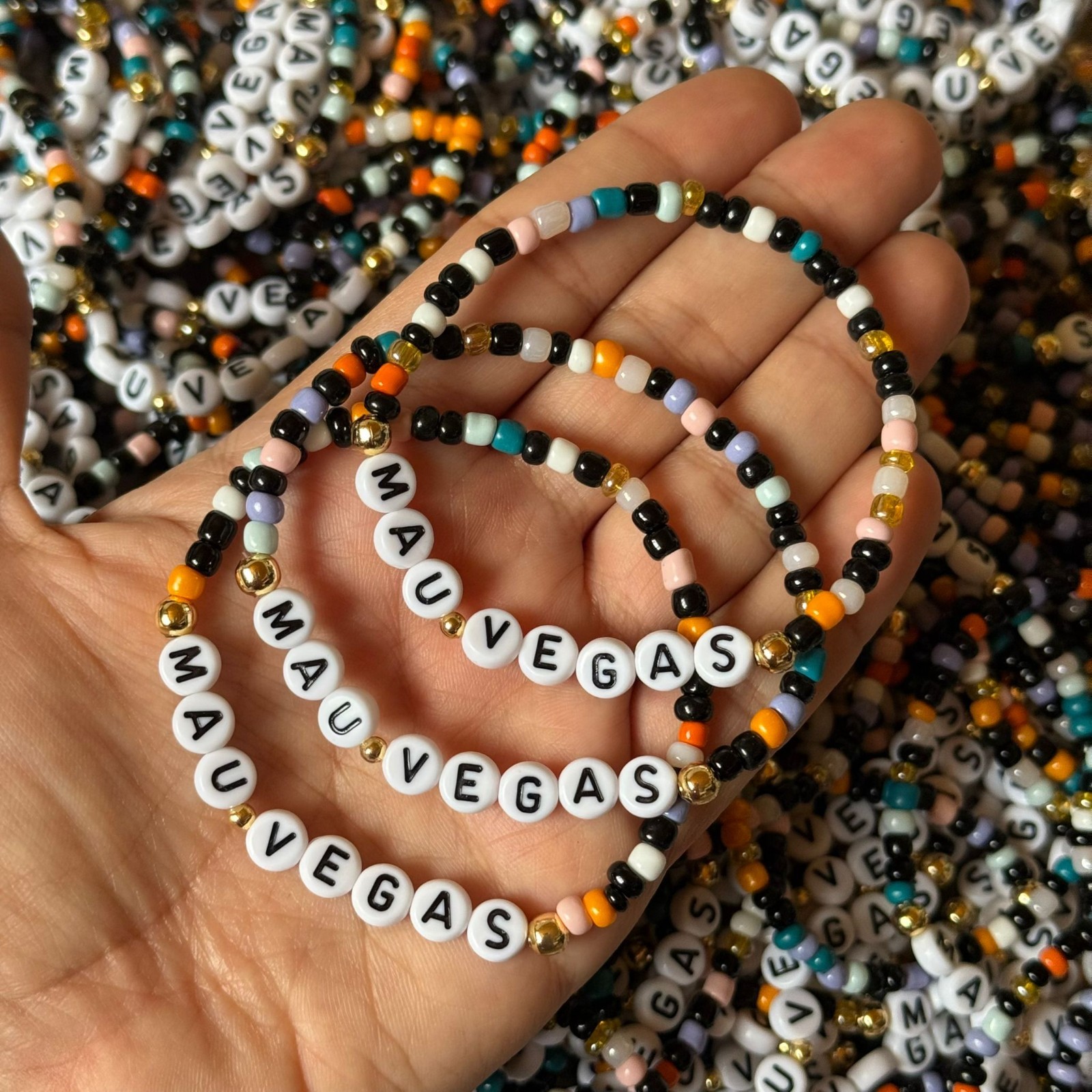 Custom Glass Bead Bracelets – Personalized Bulk Order – Handmade Friendship Jewe