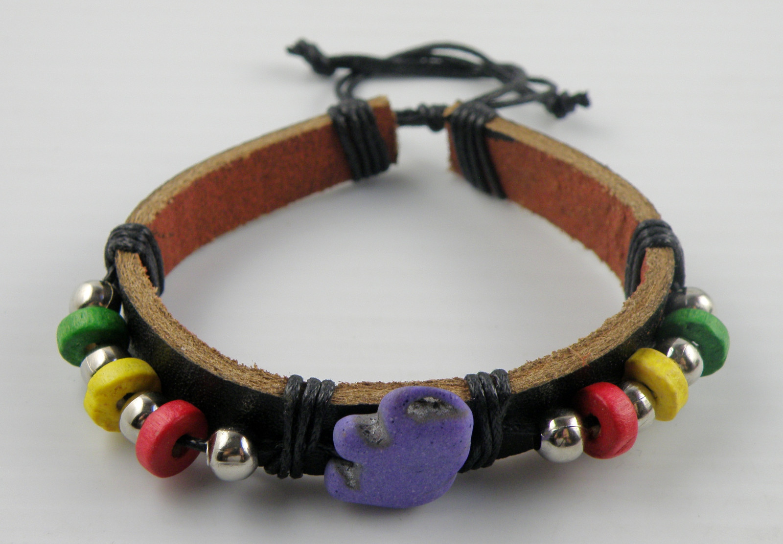 Amazing Elephant Slider Bracelets Assorted Colors Surfer Closing Unisex