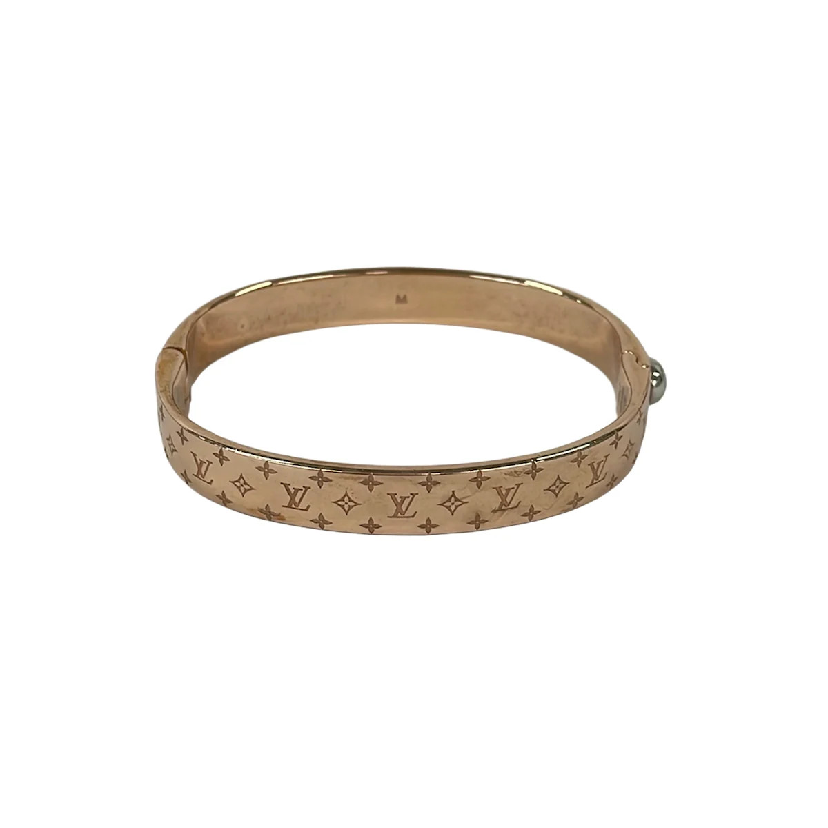 LOUIS VUITTON Nanogram Cuff M00254 Rose Gold Others LE0136 Bangle Hardware