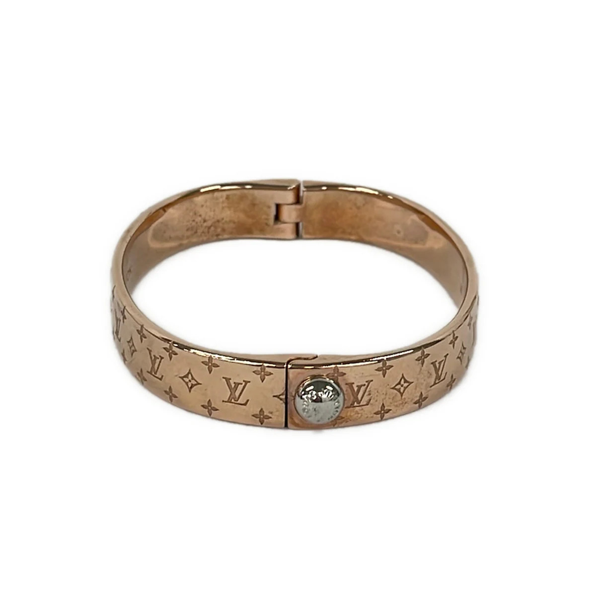 LOUIS VUITTON Nanogram Cuff M00254 Rose Gold Others LE0136 Bangle Hardware
