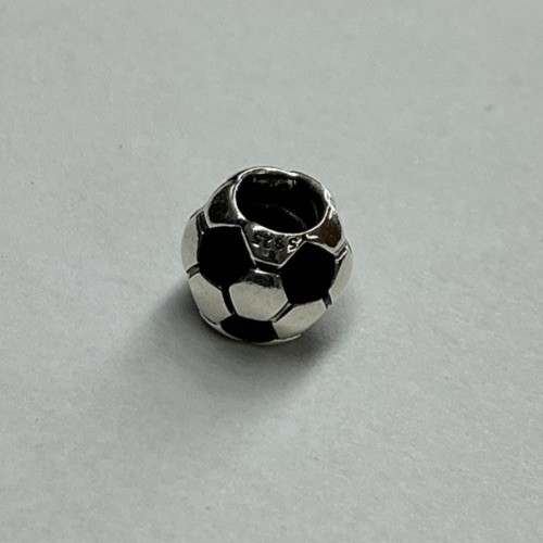 Pandora SS Silver And Black Enamel Soccer Ball Bead (4401)