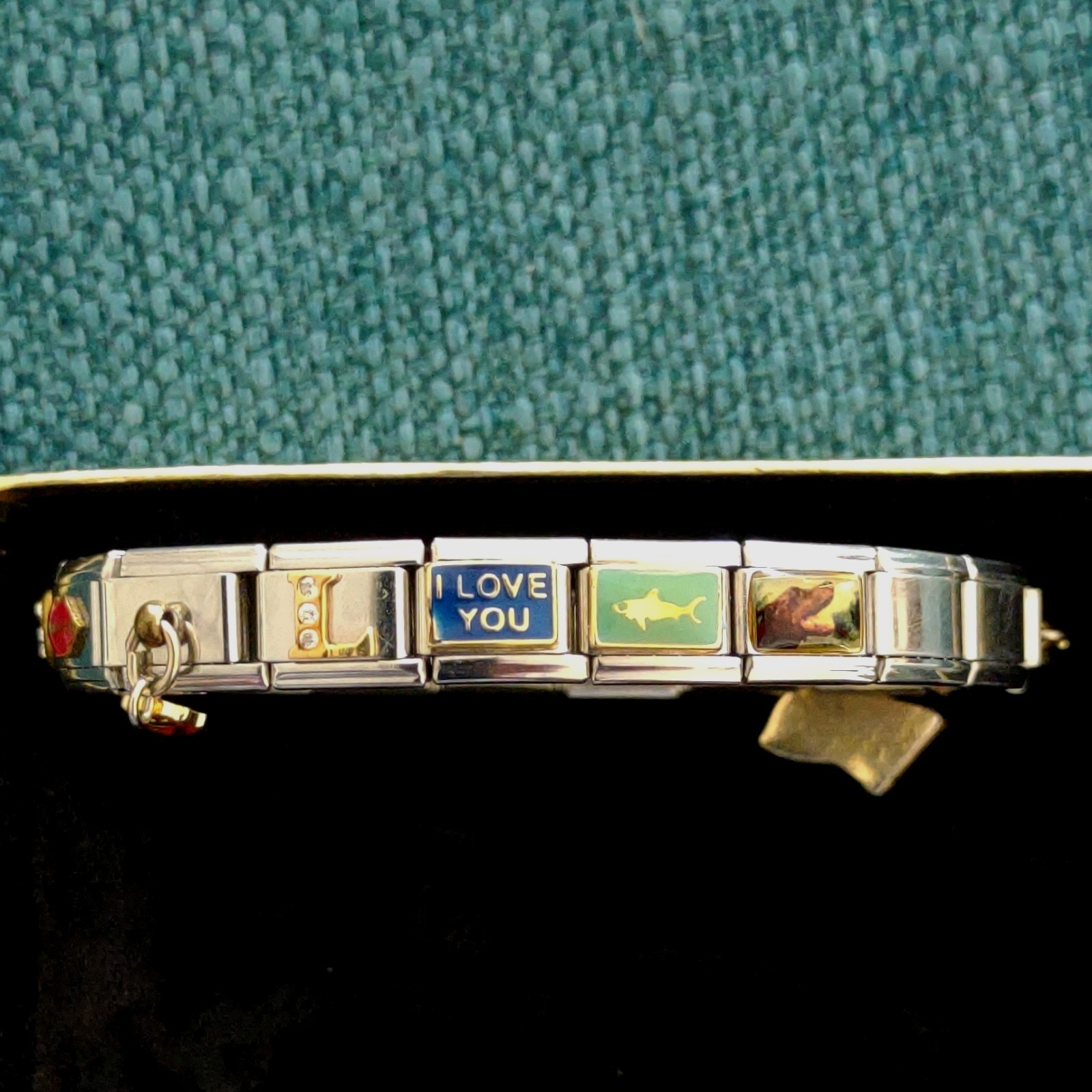 Vintage Y2K Italian Modular Charm Links Lot Stainless Steel Enamel