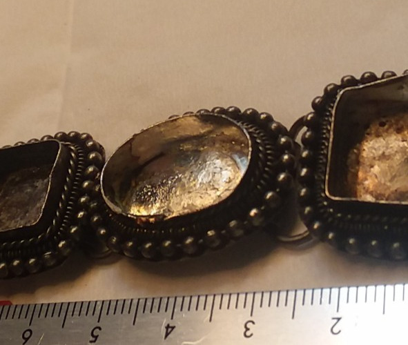 7.5″-8.5″ Silver Tone Bohemian Style Blank Bracelet 07-01-2026