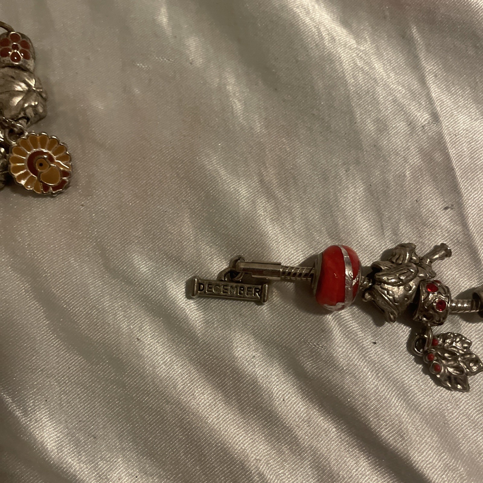 Retro Willabee and Ward Month Charm Bracelets Lot Oct , Nov, Dec, Feb With A Bag