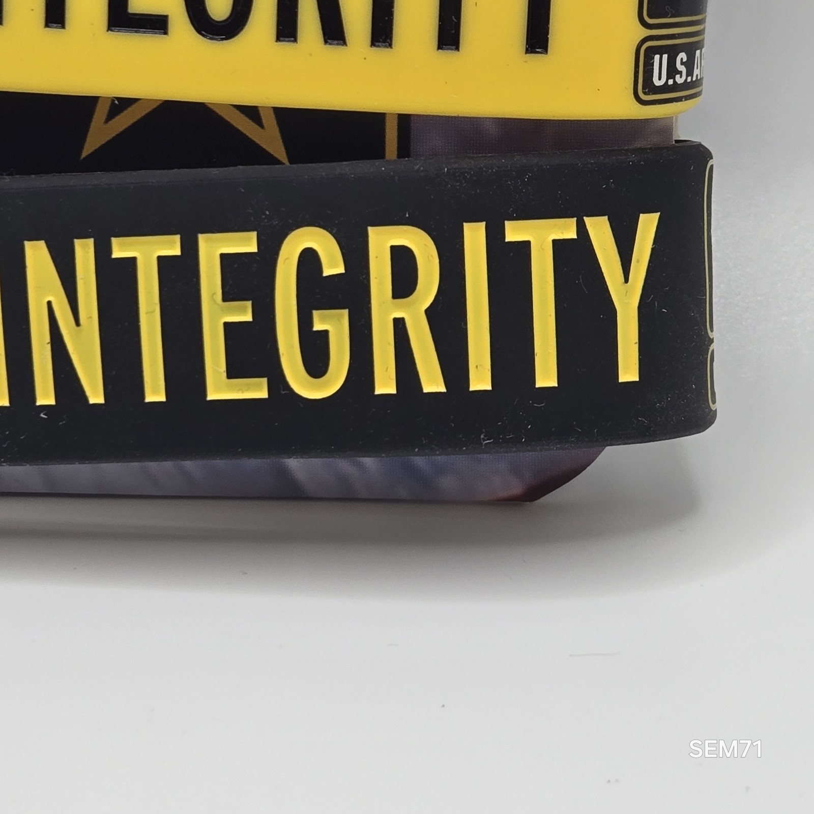 (Set of 2) U.S. ARMY MILITARY Band Silicone Rubber Bracelet Wristband LICENSED