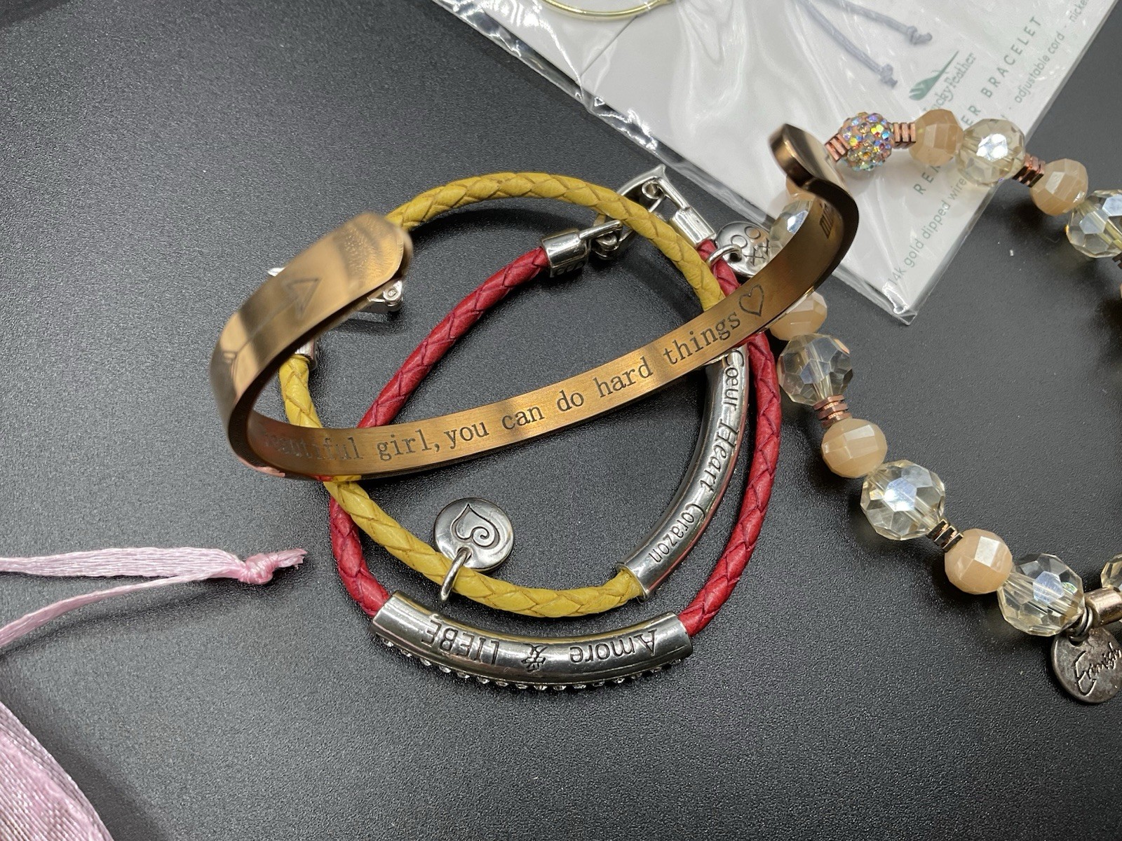 Lot of bracelets-Erimish-Brighton-Lucky Feather-the Darling Effect-Juicy Couture