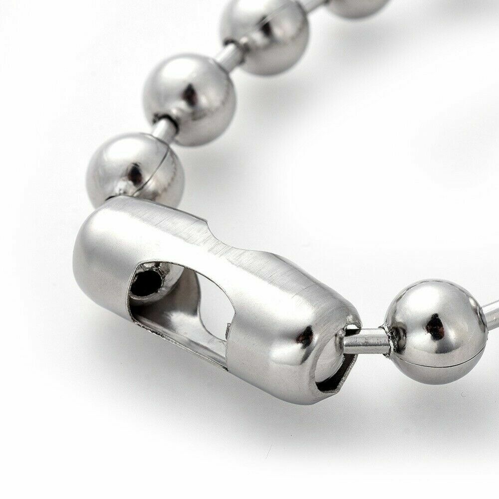 6″-10″ Stainless Steel Ball Chain Bead Bracelet Silver Gold 2/4/6/8/10mm P274