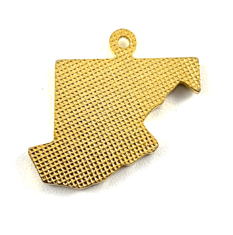Maryland State Charm Enamel | Brass | 3/4″ x 1/2 | New Old Stock
