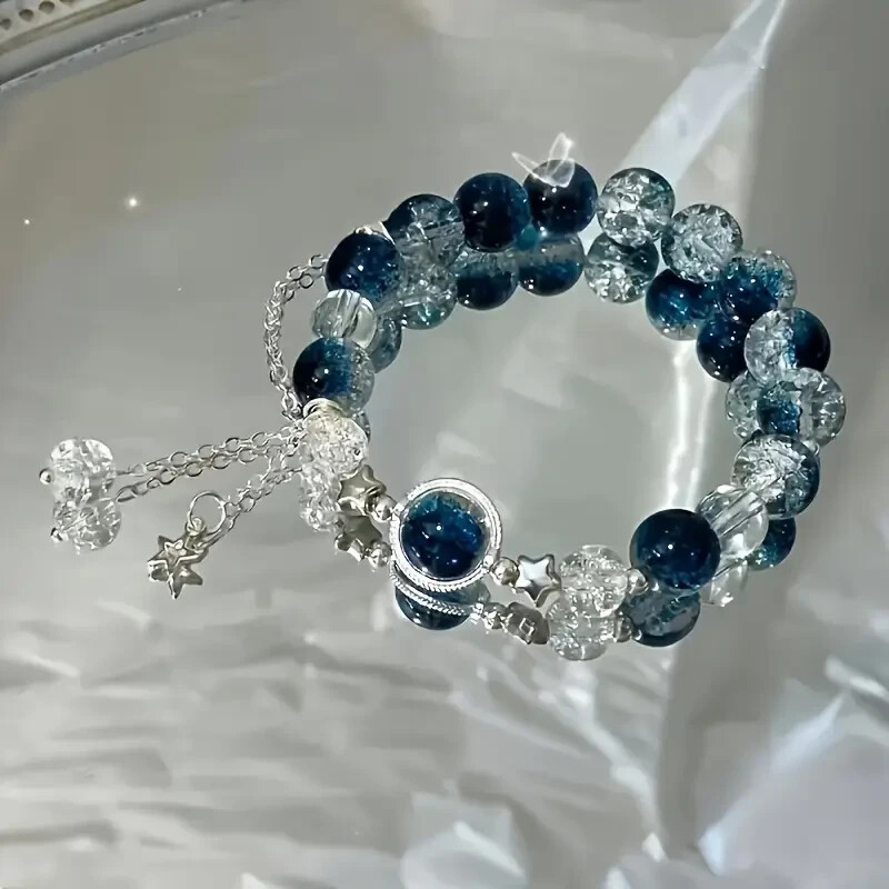 Stylish Star Bracelet with Stone Beads Perfect Fashion Accessory for Her