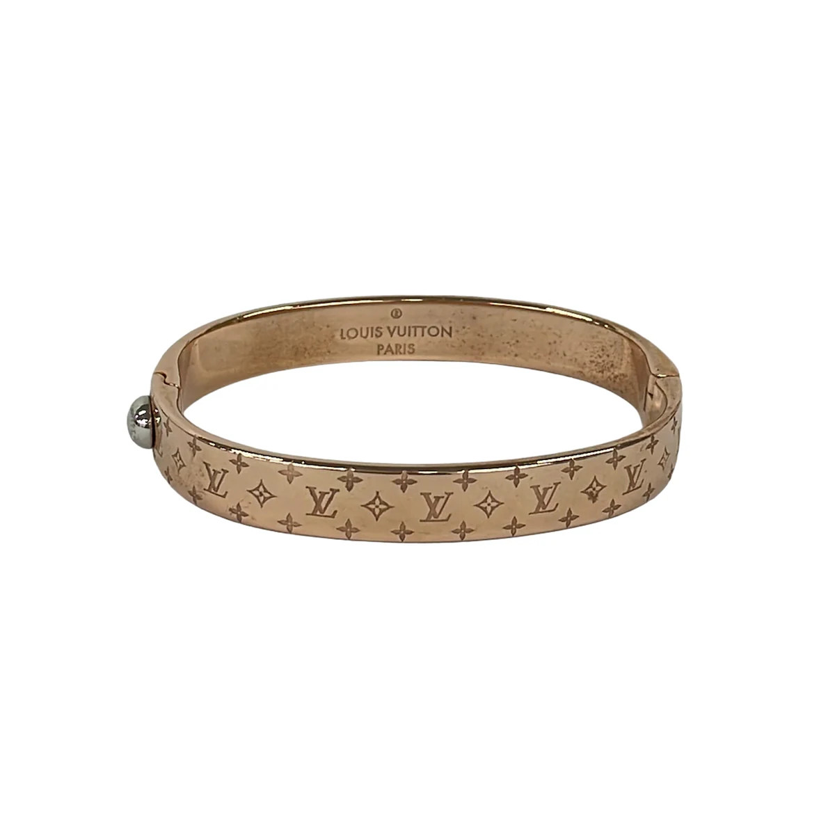 LOUIS VUITTON Nanogram Cuff M00254 Rose Gold Others LE0136 Bangle Hardware