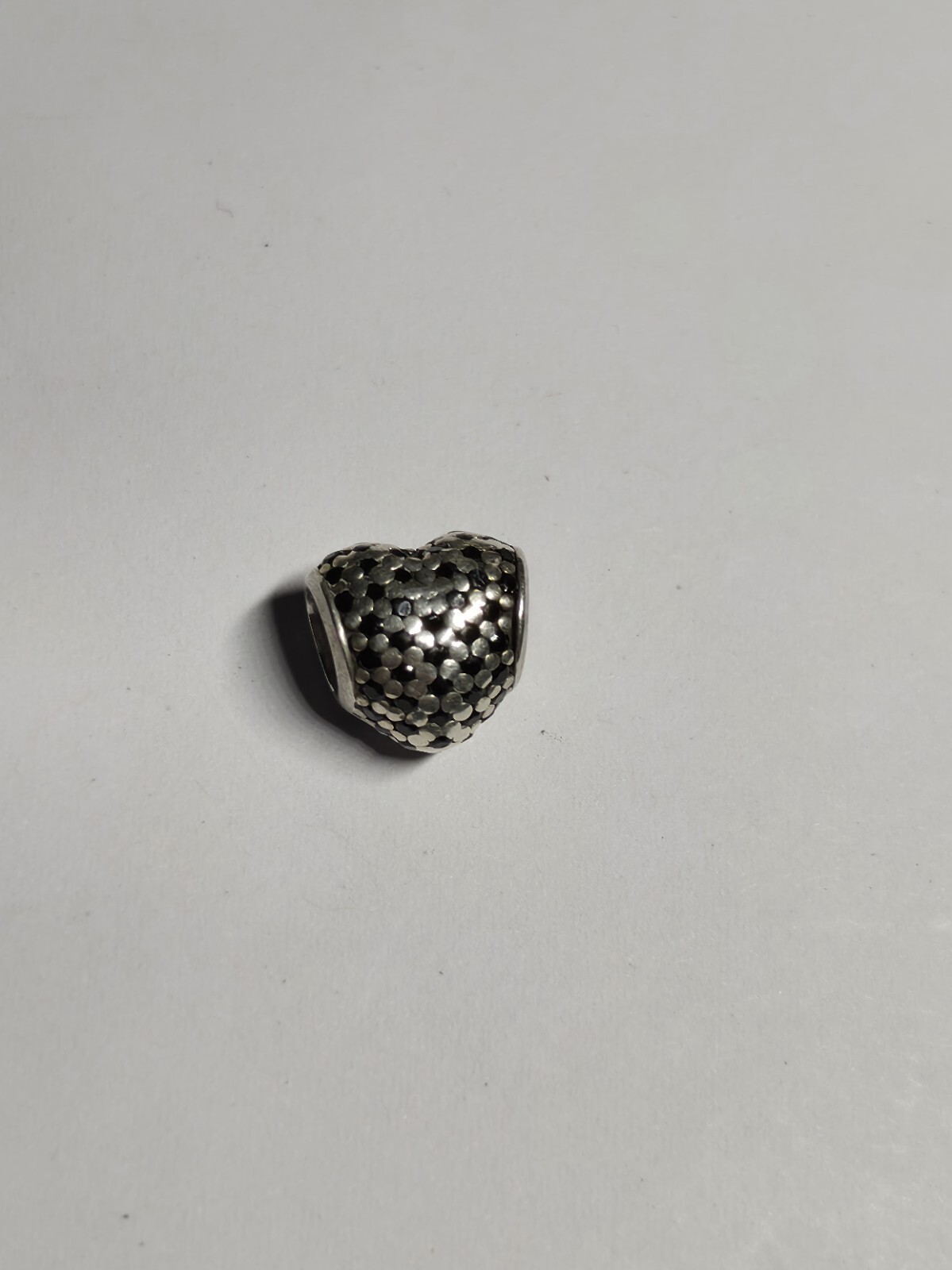 Pandora Heart Shaped Sparking Pave Charm Black Crystal 791052NCK
