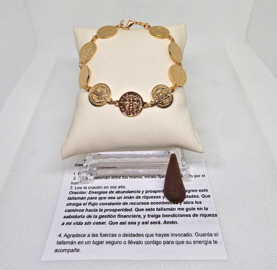 Gold Filled Saint Benedict Bracelet / Pulsera De San Benito para proteccion