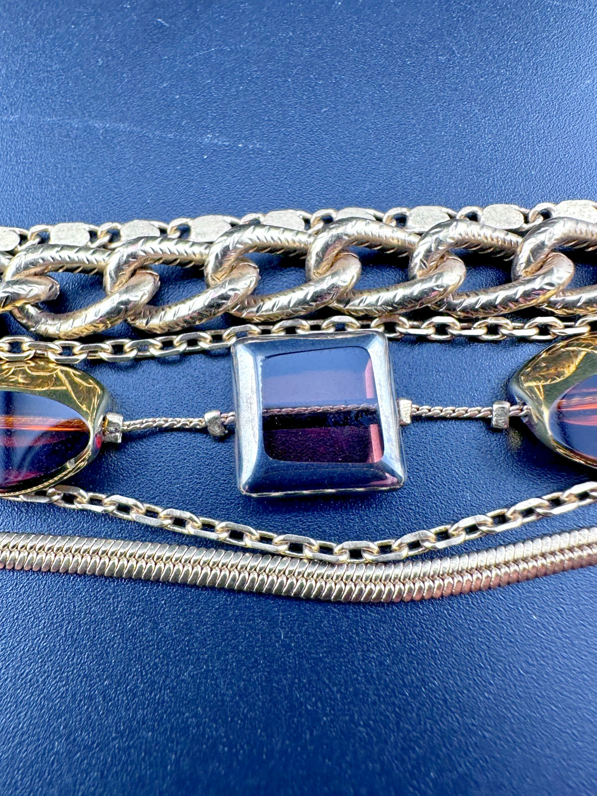 NWT Chico’s Goldtone Multi Strand Magnetic Clasp Bracelet – New – 7 inches