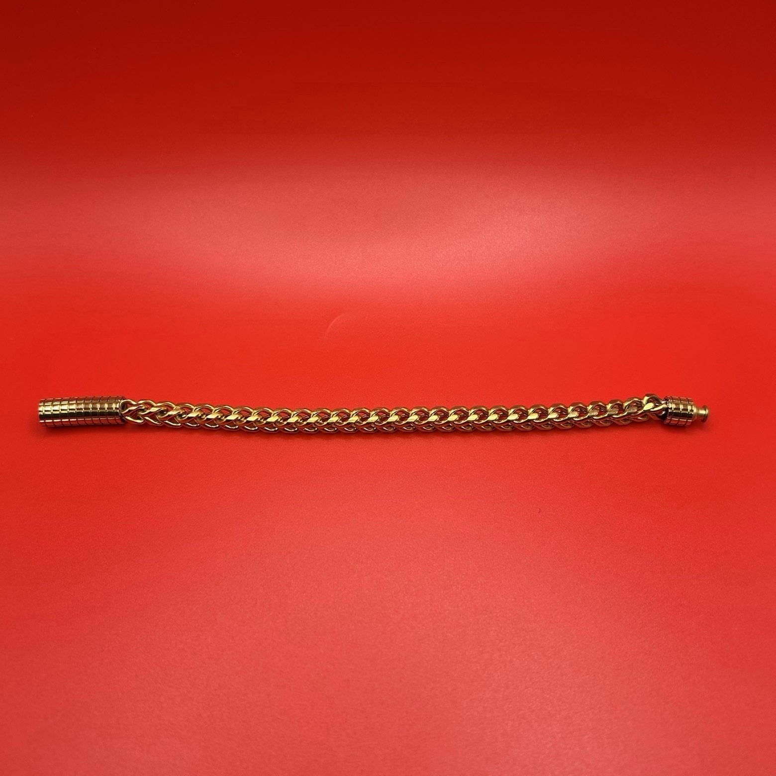 Gold Franco Bracelet 6mm (7.5”) | 14K Plated | Waterproof & Durable