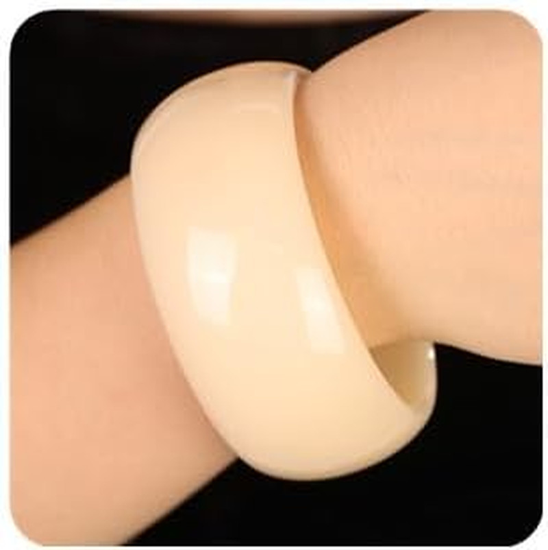 Chunky Acrylic Bracelet for Women Cuff Bangle Bracelet Colorful Wide Bracelet fo