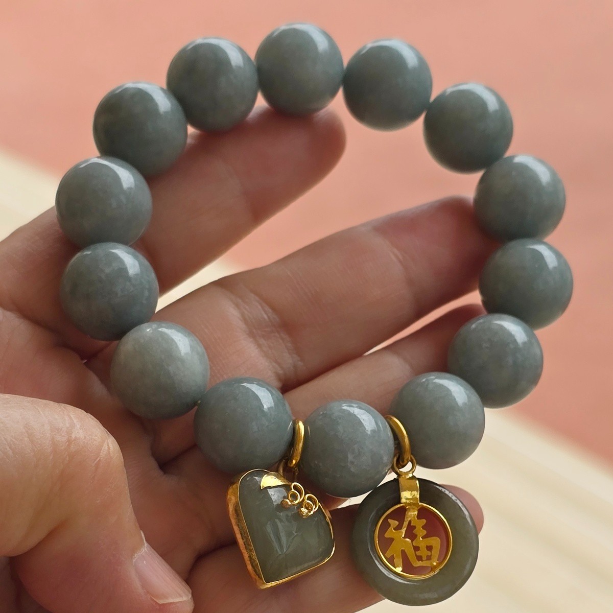 Jade Bracelets Bangle Round Real Natural Green Gems Jewelry Healing Energy Women