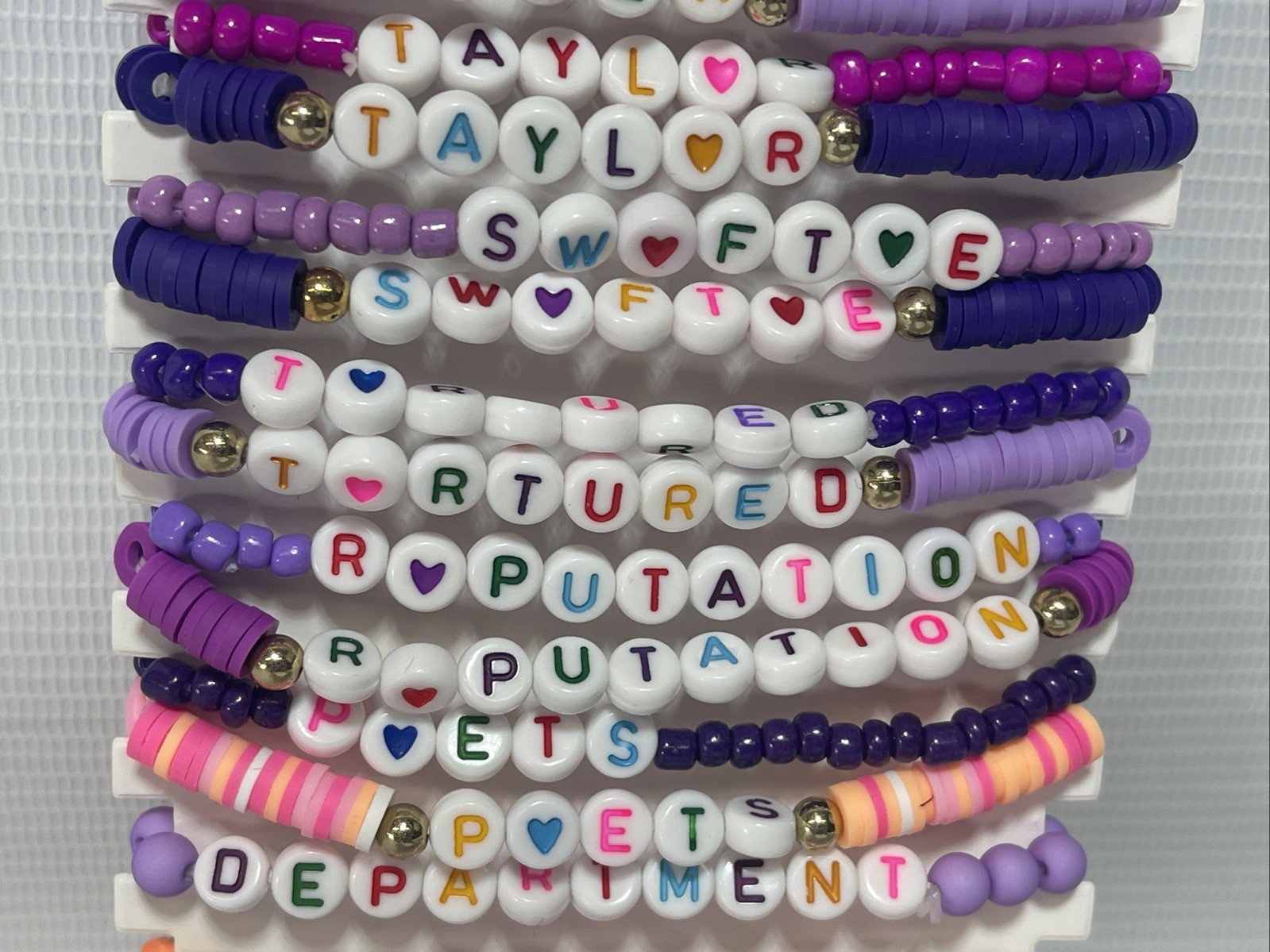 20 Pc Fashion Taylor Swift Friendship Trading Bracelets, Swiftie Album Gift New