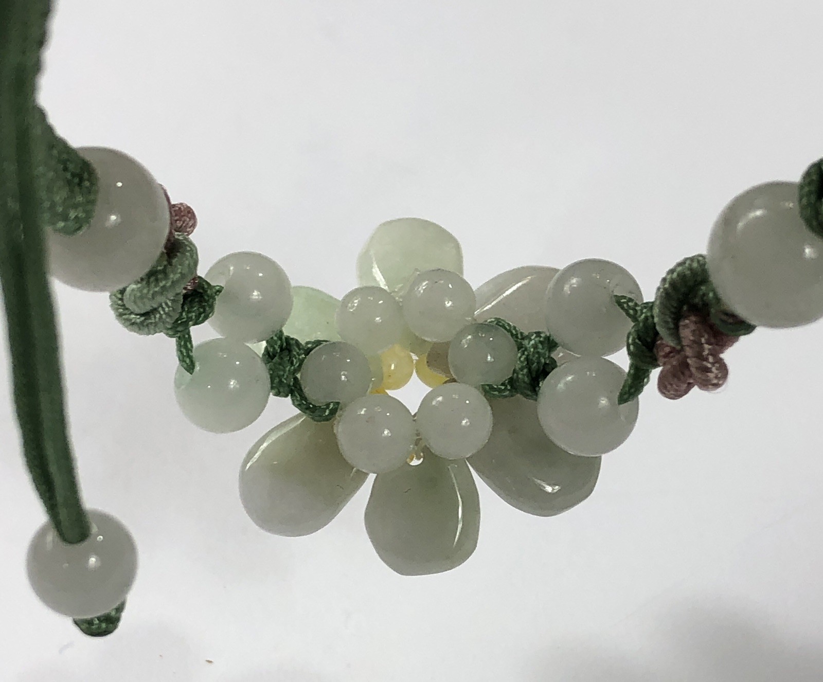 Jade Flower Bracelet Adjustable Jadeite – 6 inch to 9 inch