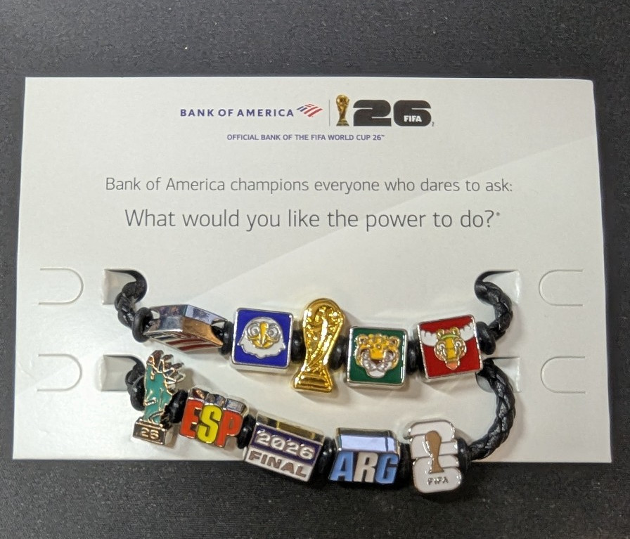 FIFA World Cup 2026 Finals Bank of America BofA Bands Spain Argentina Bracelet