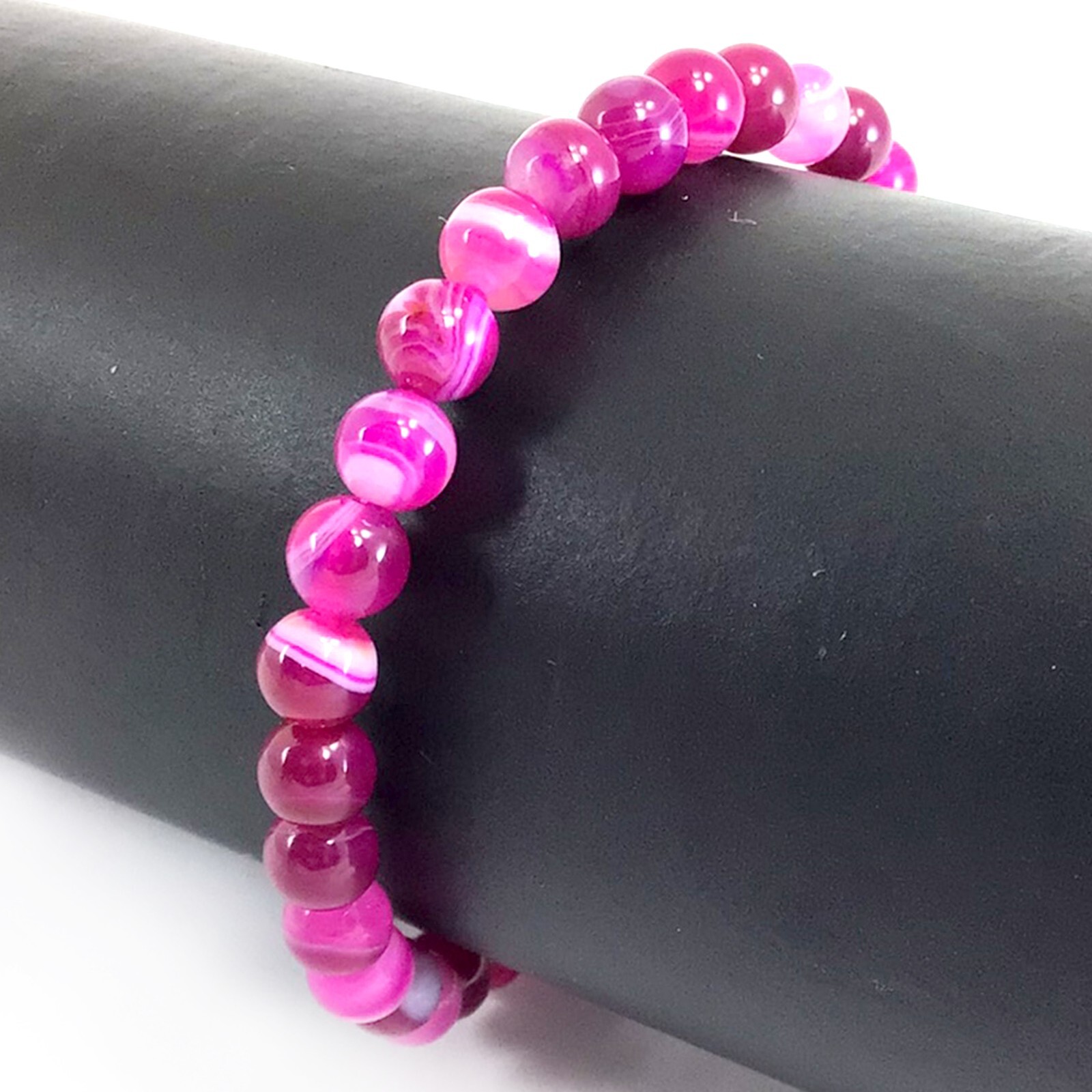 6MM Round Beaded Handmade Natural Gemstone Balance Stretch Bracelet Healing 7.5″