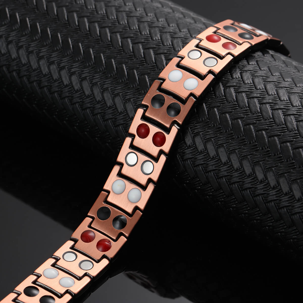 Black Pure Copper Magnetic Bracelet Balance Arthritis Pain Relief Energy Power
