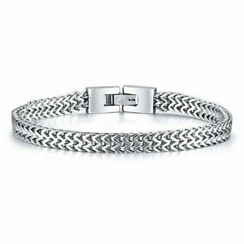 Stylish Stainless Steel Chain Bracelet for Men Personality Charm Male Jewelry XL