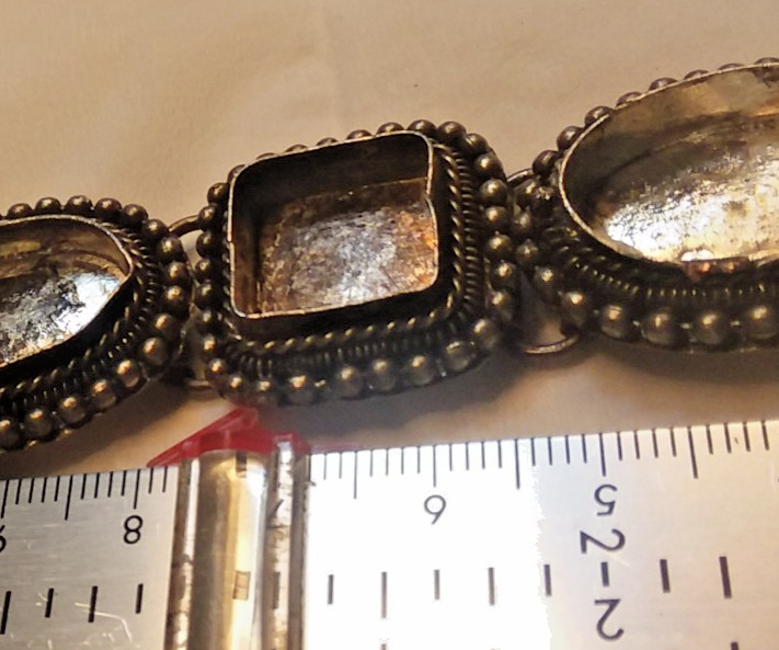 7.5″-8.5″ Silver Tone Bohemian Style Blank Bracelet 07-01-2026