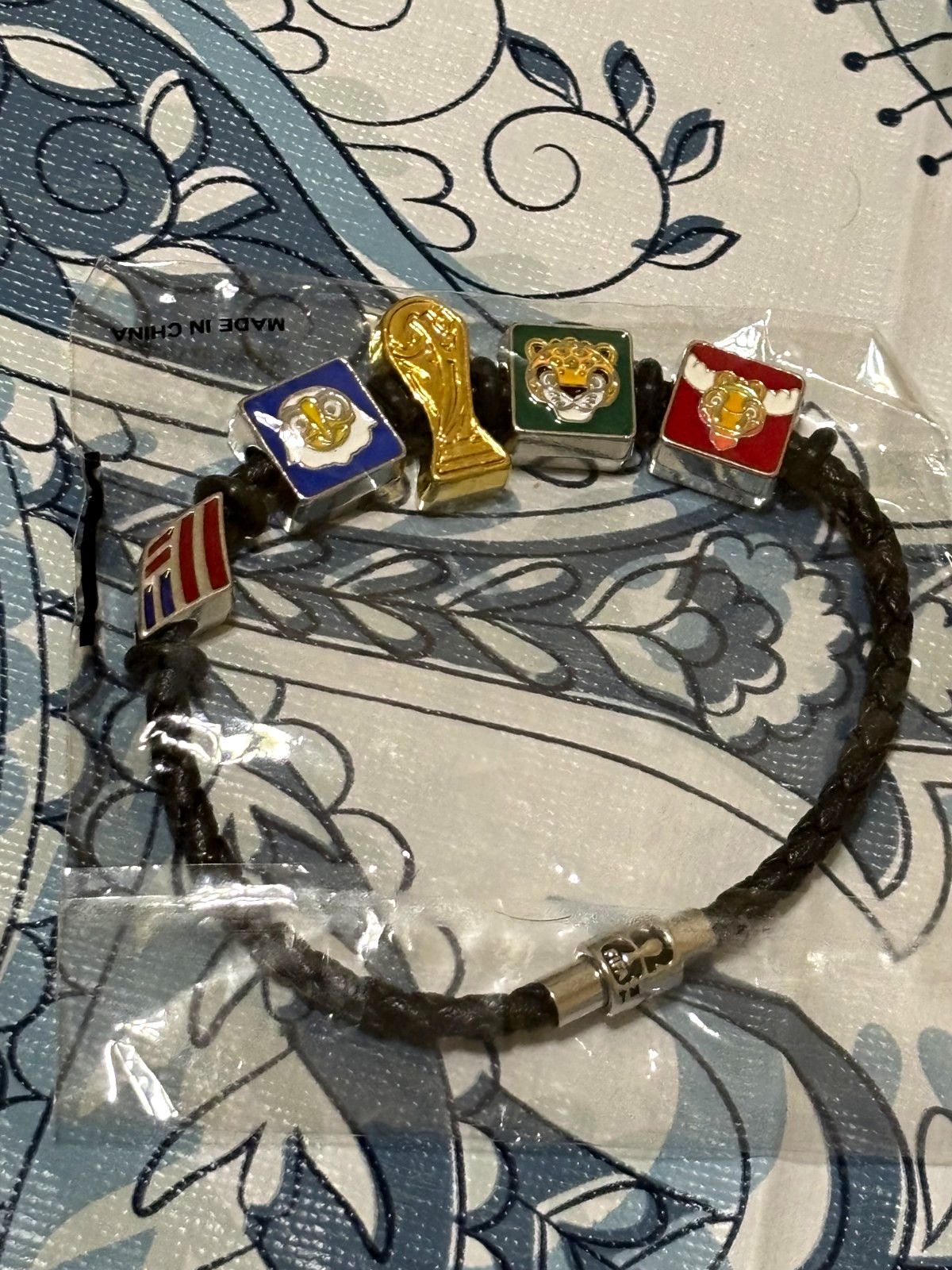 Official FIFA World Cup 2026 BofA souvenir fan band charm bracelet