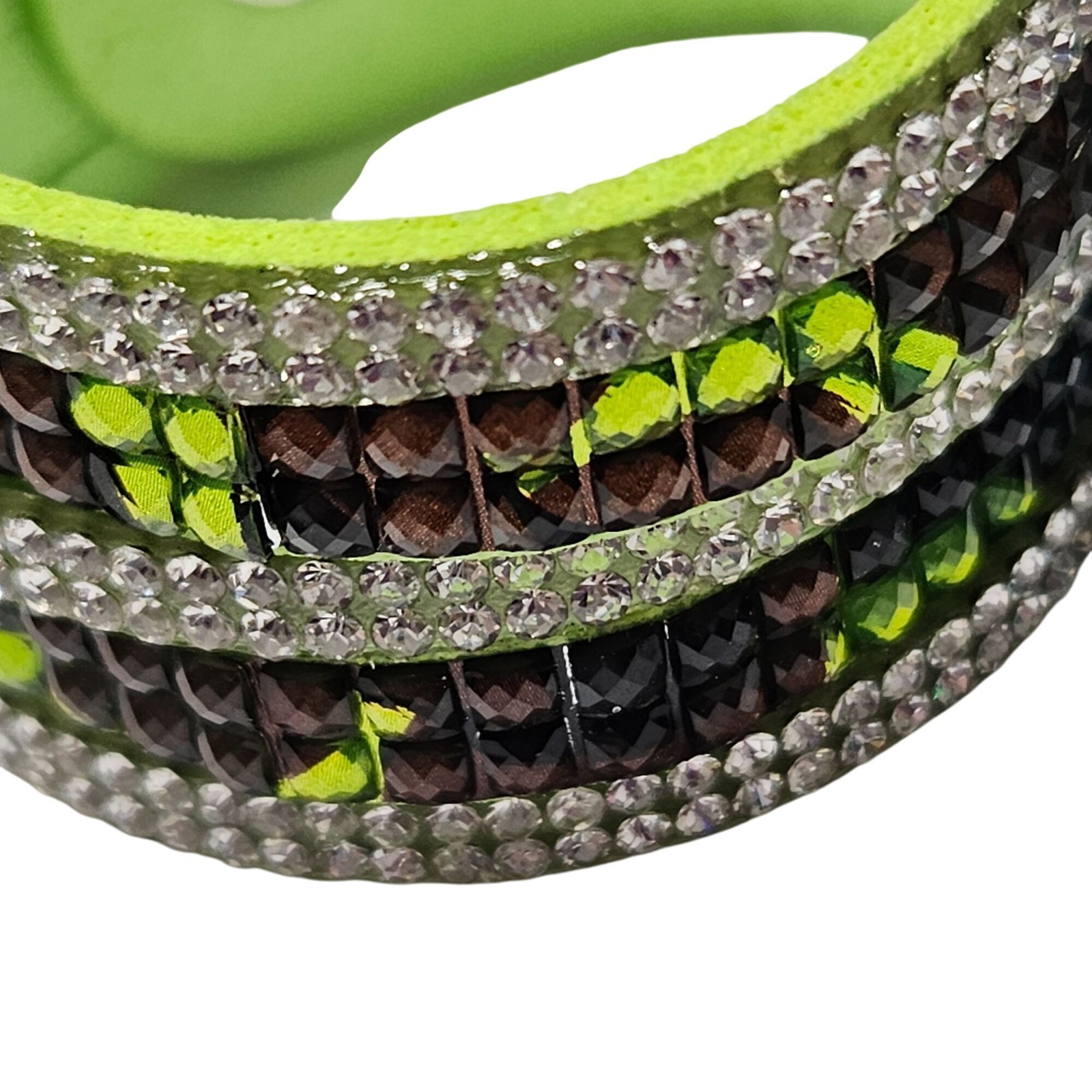 Retro Rhinestone Embellished Faux Leather Wrap Bracelets Set of 2 Jewelry Women