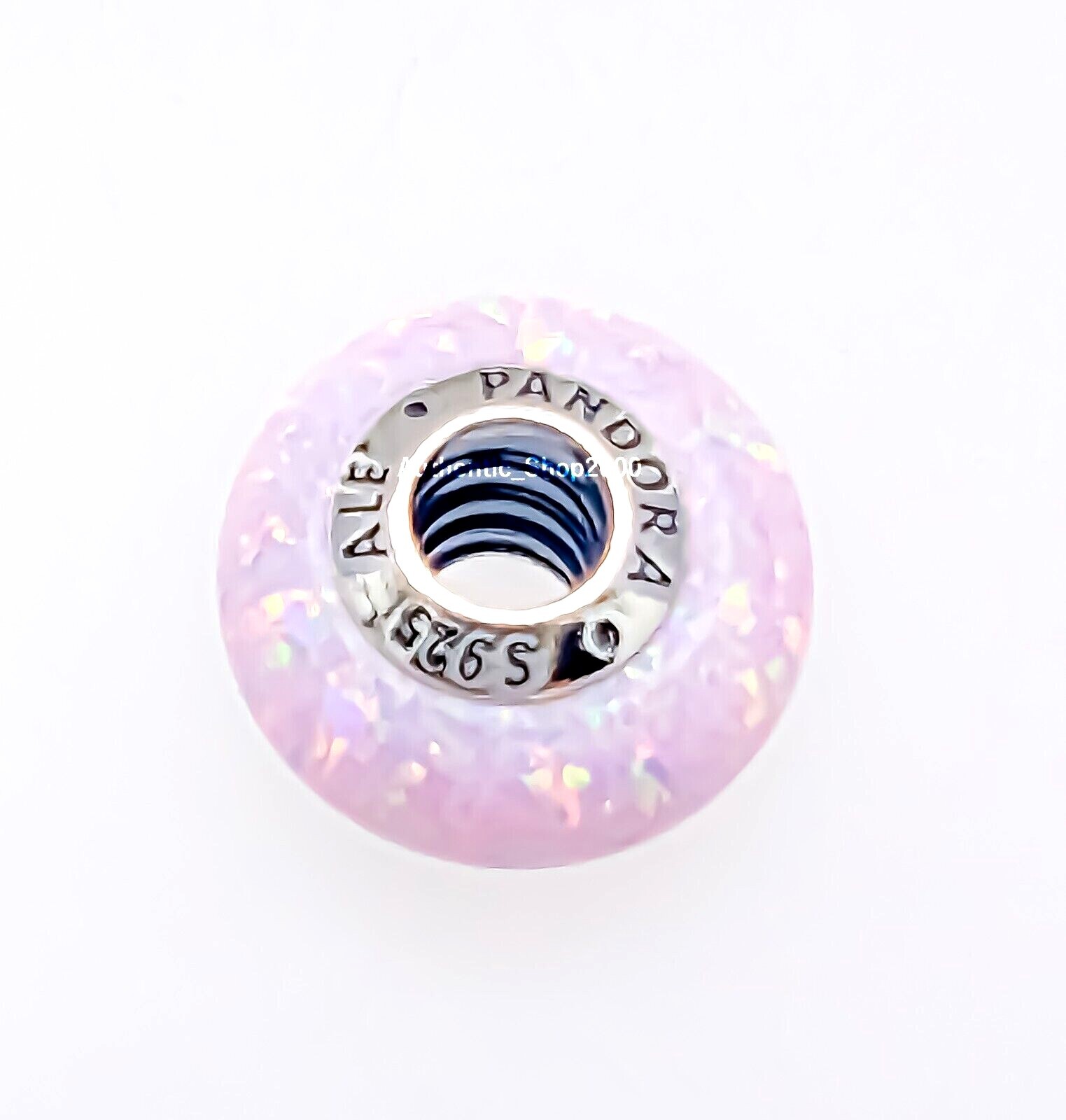 NEW 100% Authentic PANDORA 925 Silver Pink Opalescent Charm Pendant 791691C03