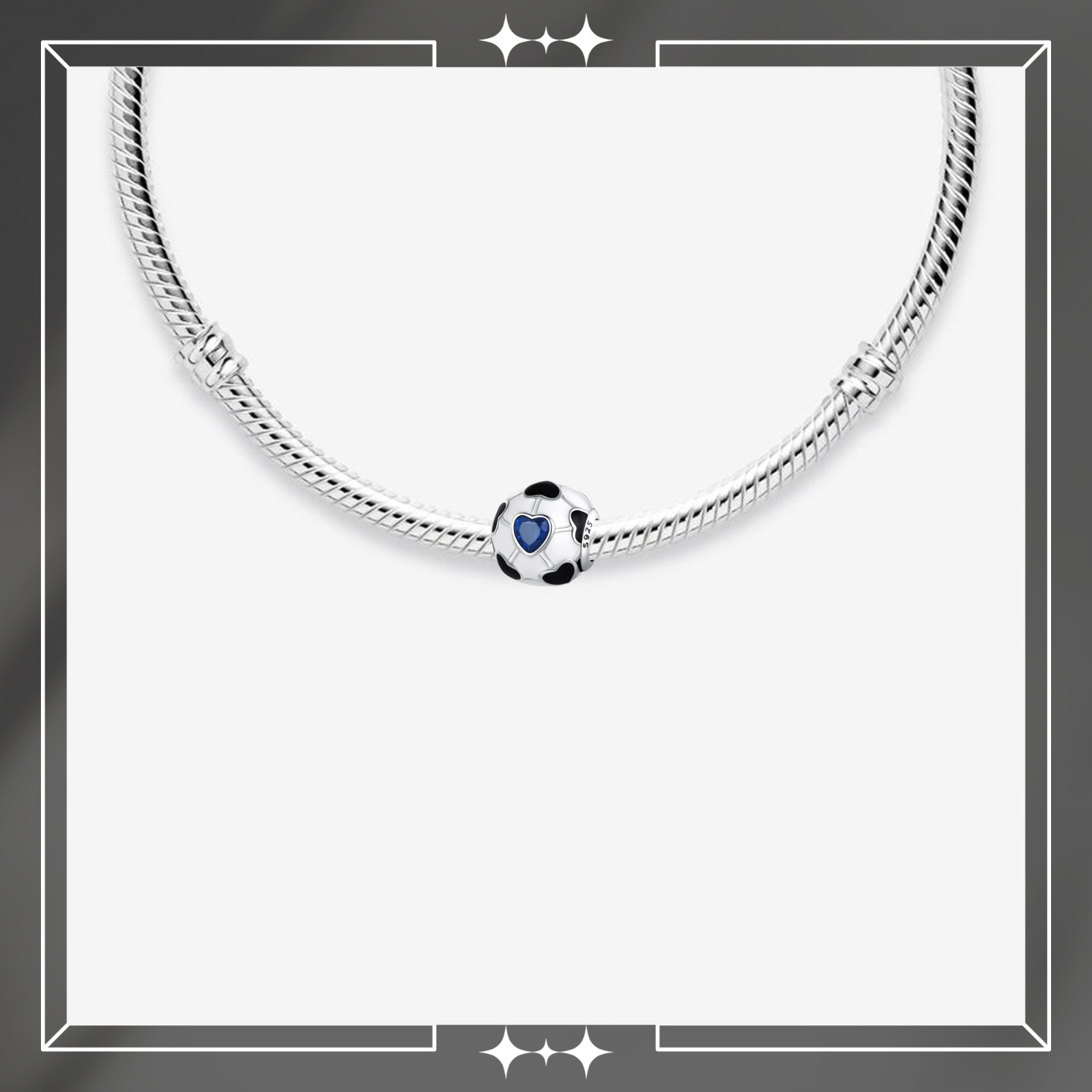 Ball Charm For Bracelet, Soccer Ball Charm, Heart Ball Charm