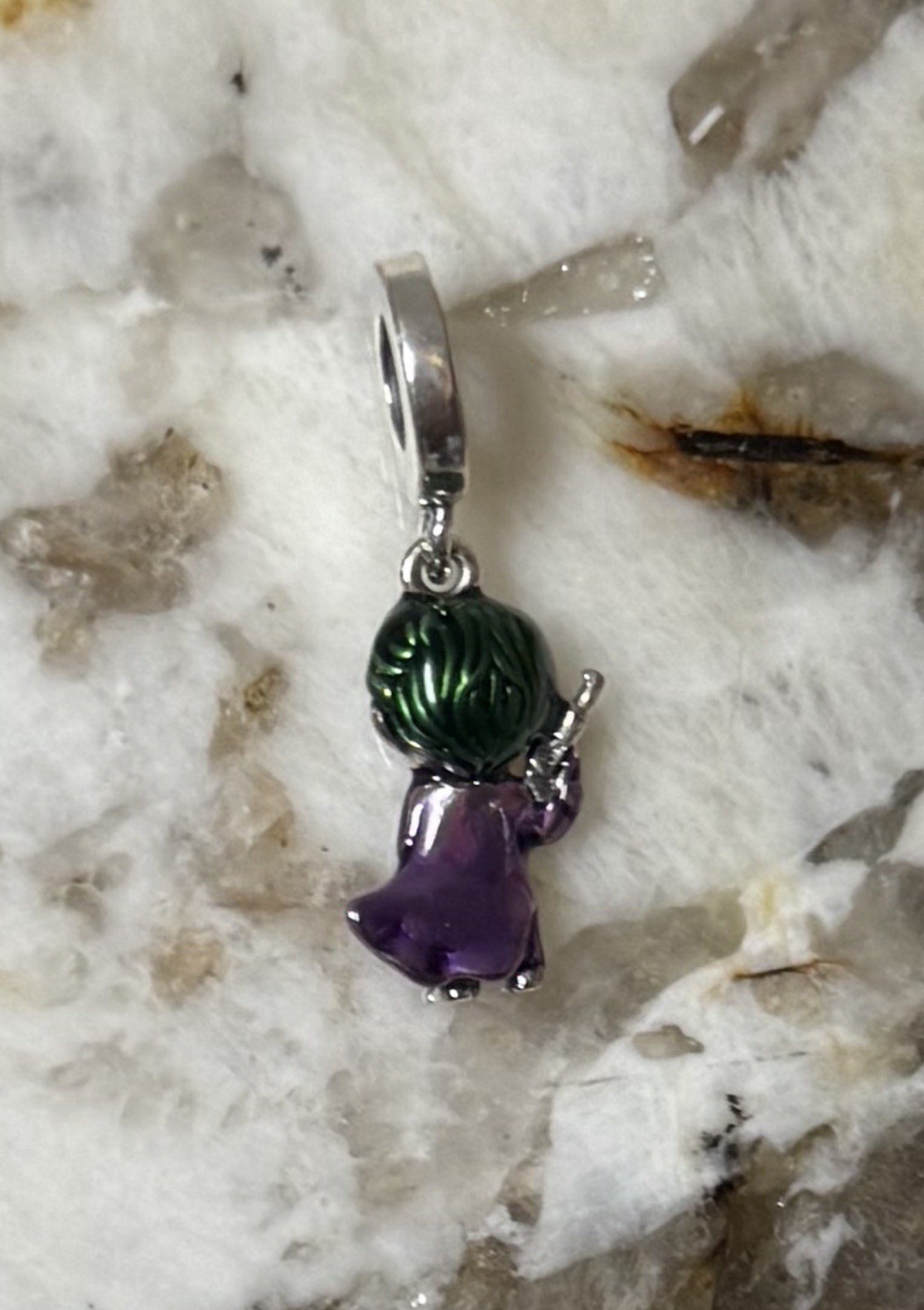 V757 S925 STERLING SILVER THE “JOKER” DANGLE PENDANT
