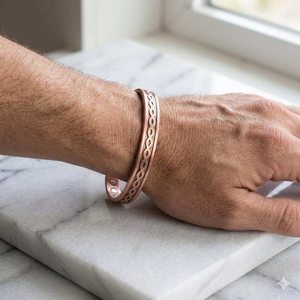Pure Copper Magnetic Bracelet Arthritis Pain Therapy Men Women Cuff Infinity