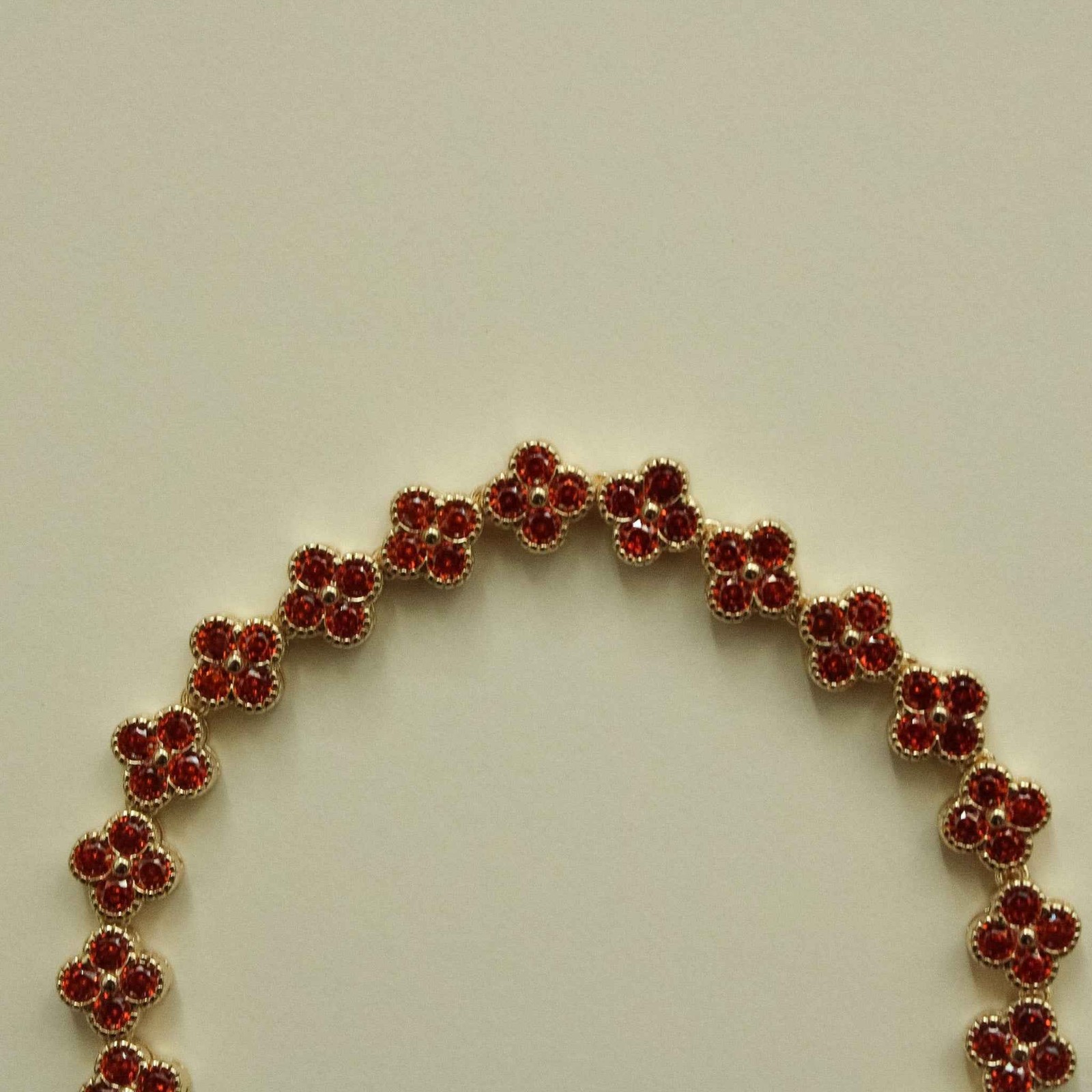 Red Clover CZ Bracelet