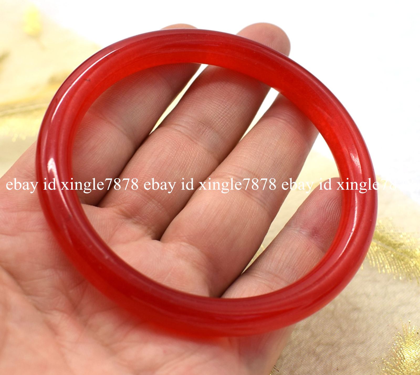 Beauty Natural Red Jade Jadeite Jade Gemstone Bangle Bracelet 57-66mm Jewelry