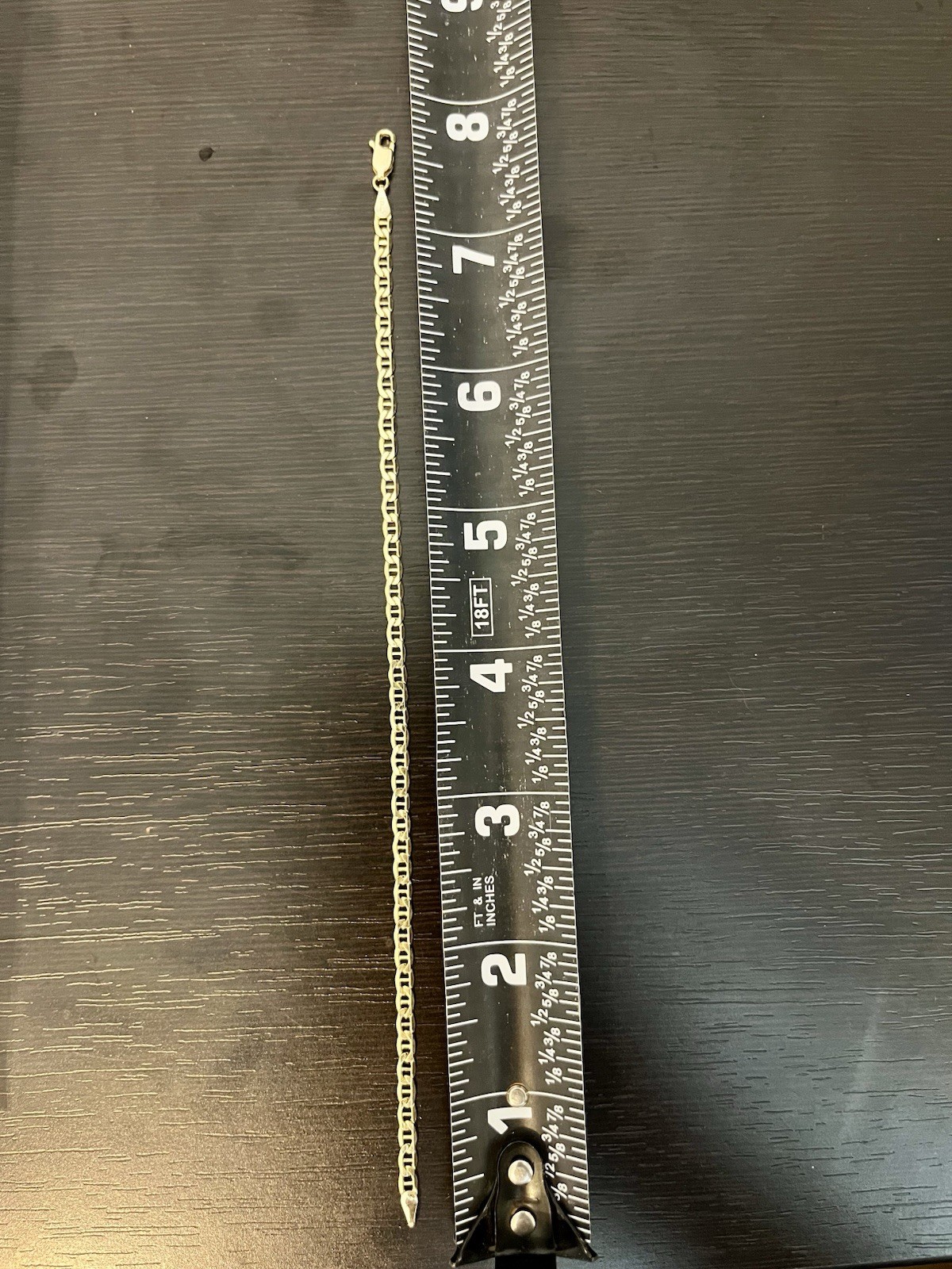 10K Gold Mariner Link Bracelet With Lobster Clasp