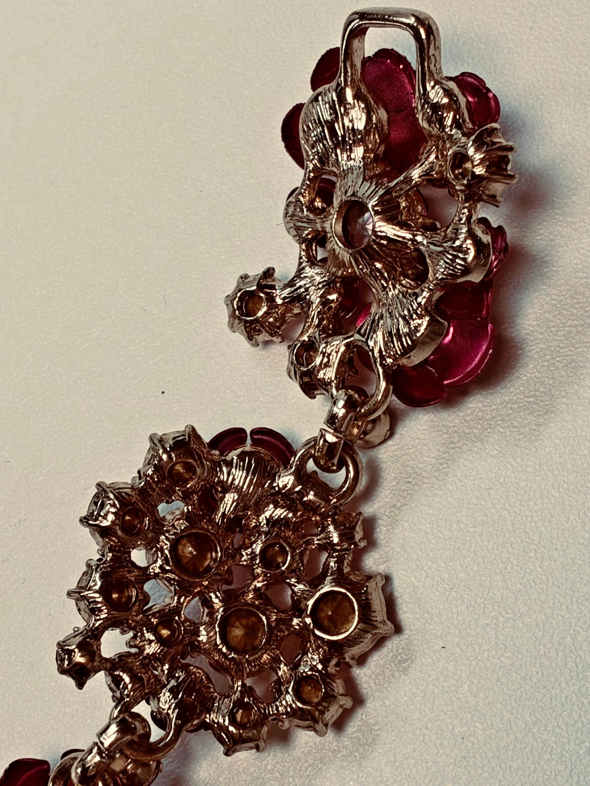 Retired BETSEY JOHNSON, Bracelet, “Rose Cluster”
