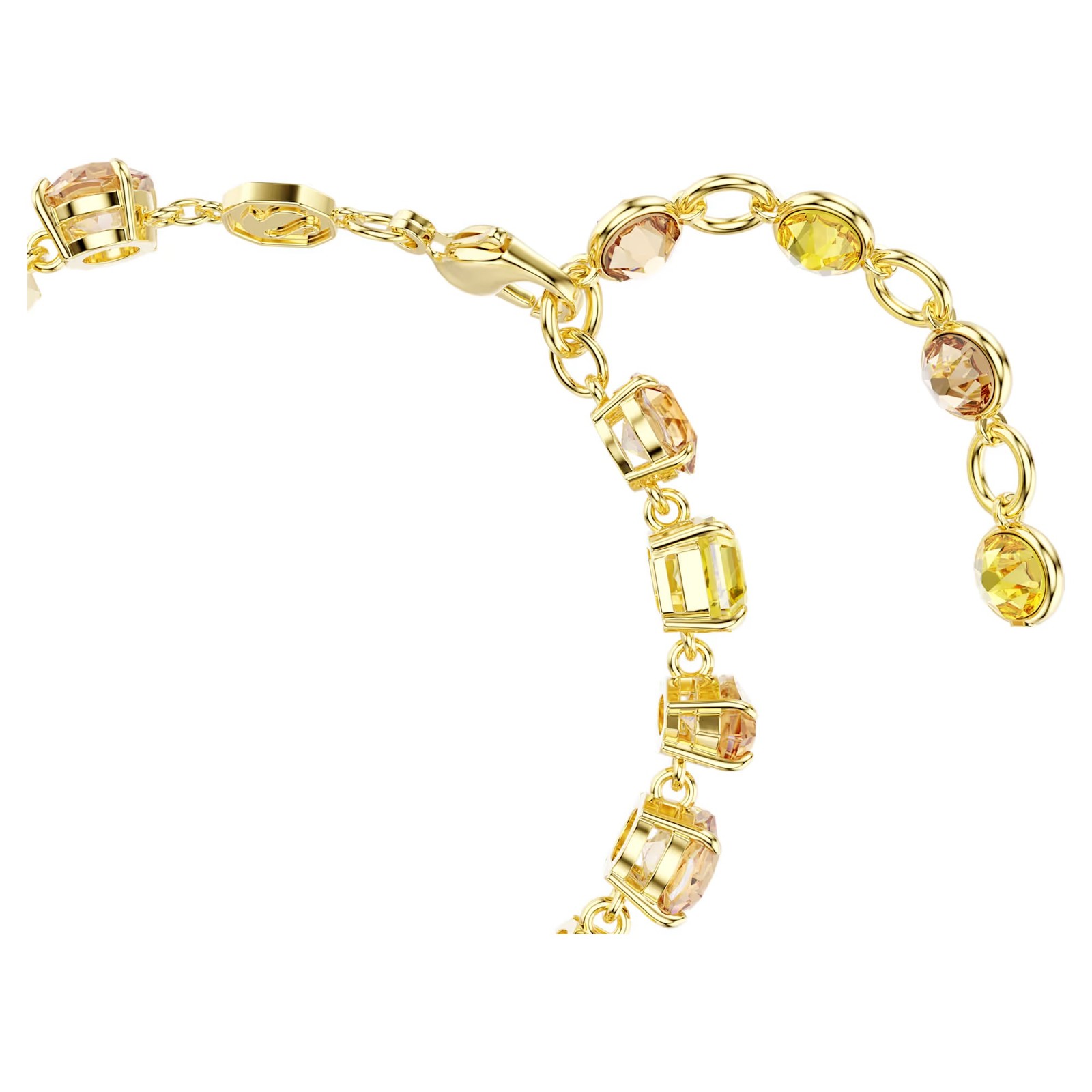 Swarovski Crystal Gema Bracelet, Mixed Cuts, Yellow, 18K Gold Plated 5754260