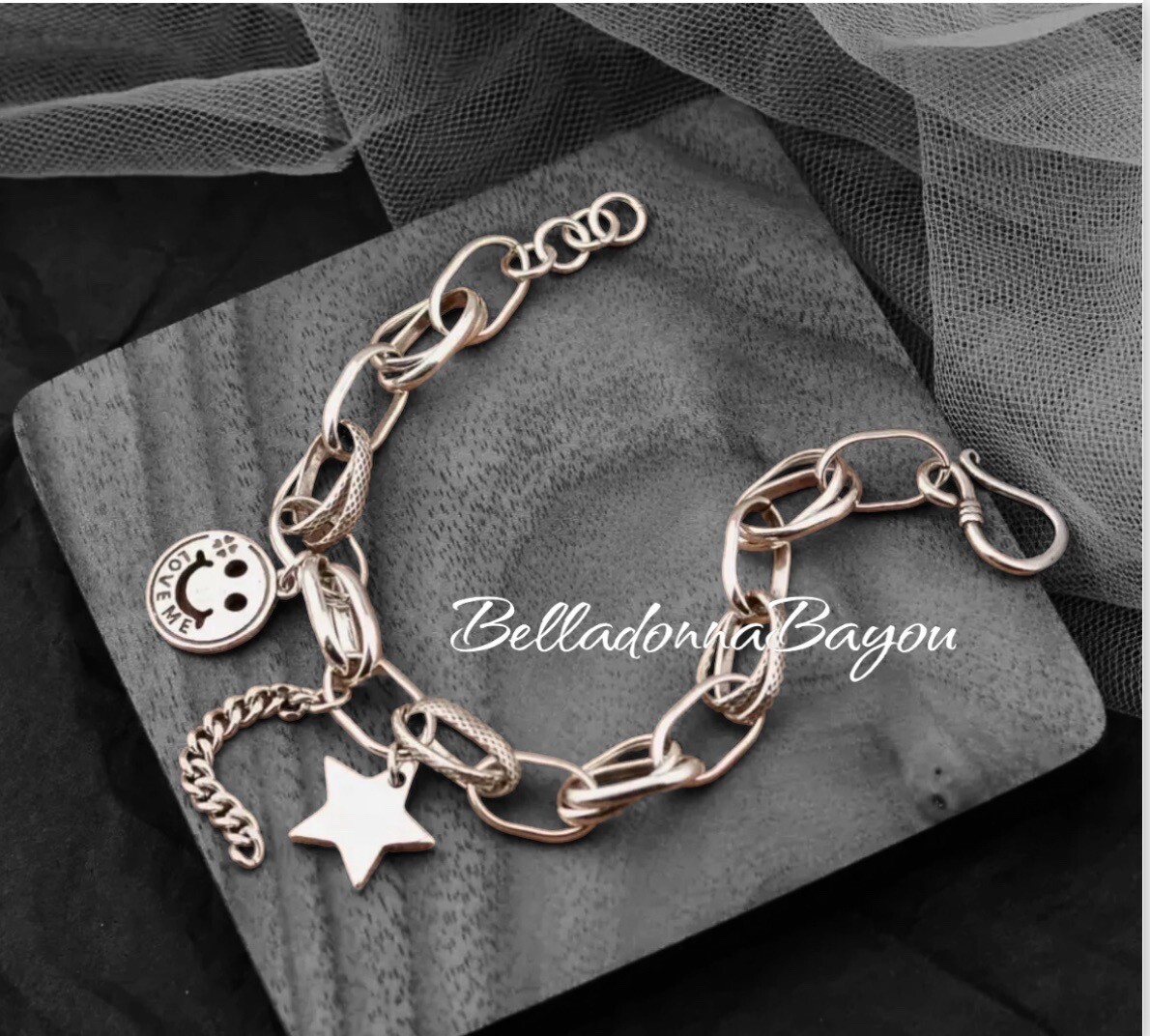 Stainless Link Chain Charm Bracelet Charm Bracelets Link Chain Bracelet