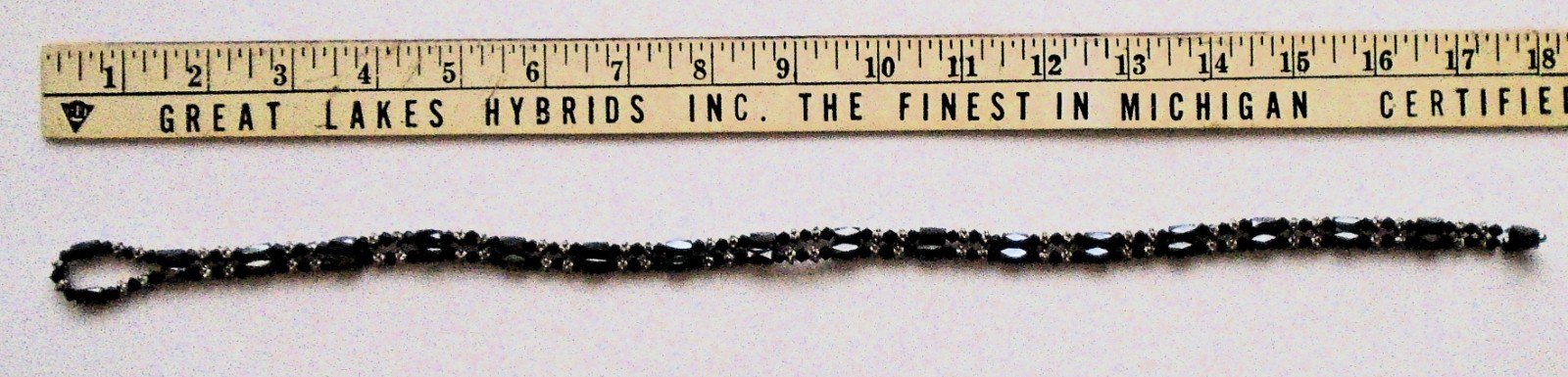 Magic Magnetic Therapy Hematite & Crystal Bead Wrap Necklace/Bracelet-36″