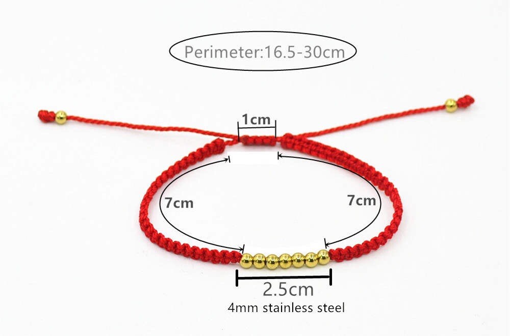 Kabbalah Red string minimal bracelet good luck thread hilo rojo men women gift