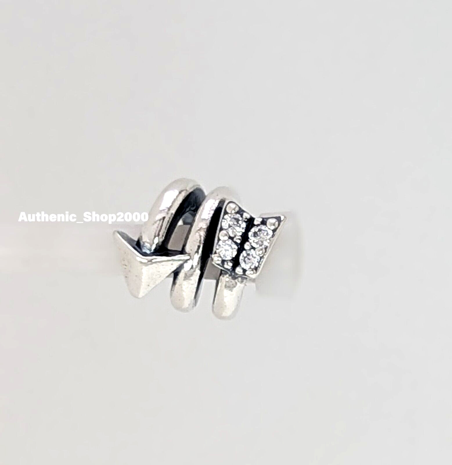 New 100% Authentic PANDORA Moments 925 Ale Silver Twisting Arrow Charm 793665C01
