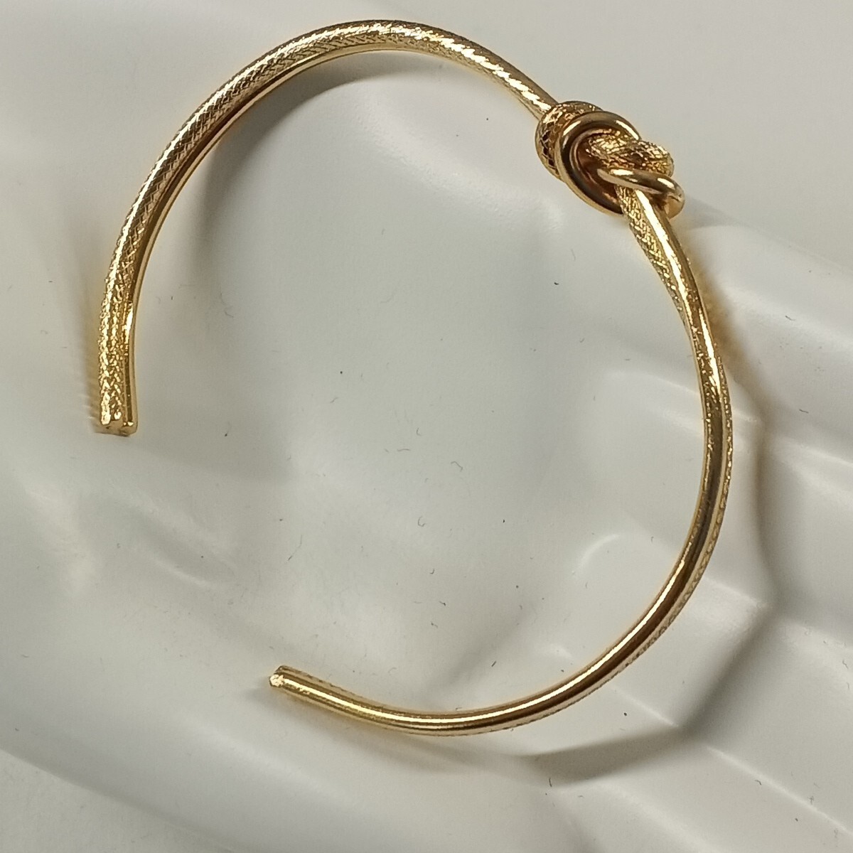 Women’s Knot Cuff Bracelet One Size Brass Plated Gold Fashion Jewelry