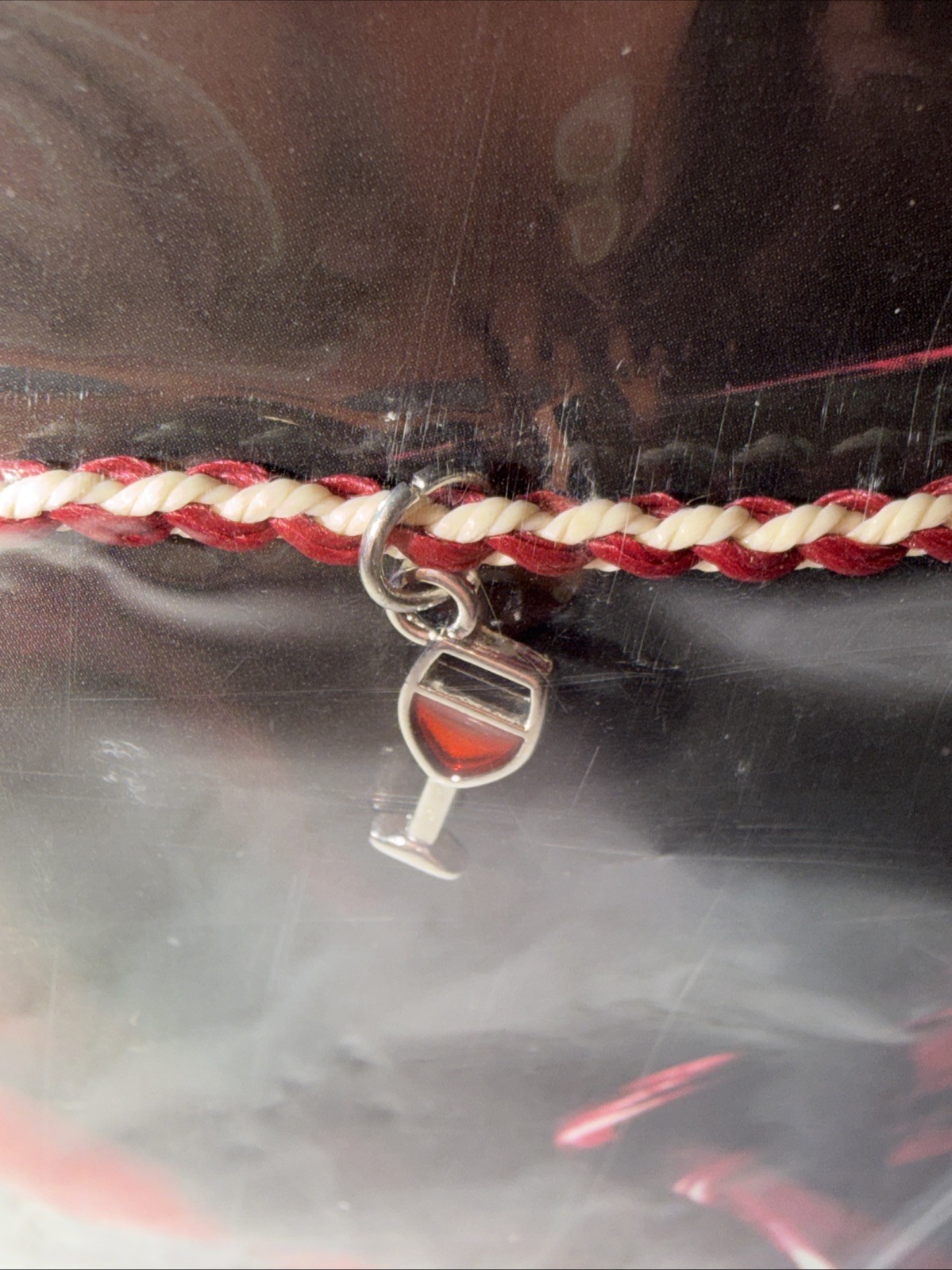 EFFY Limited Edition Royal Rope Bracelet Wine Glass Charm New Sealed