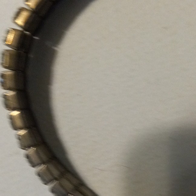 Silver Tone Clear Round Crystal Tennis Bangle Bracelet, Slip-On, Stackable