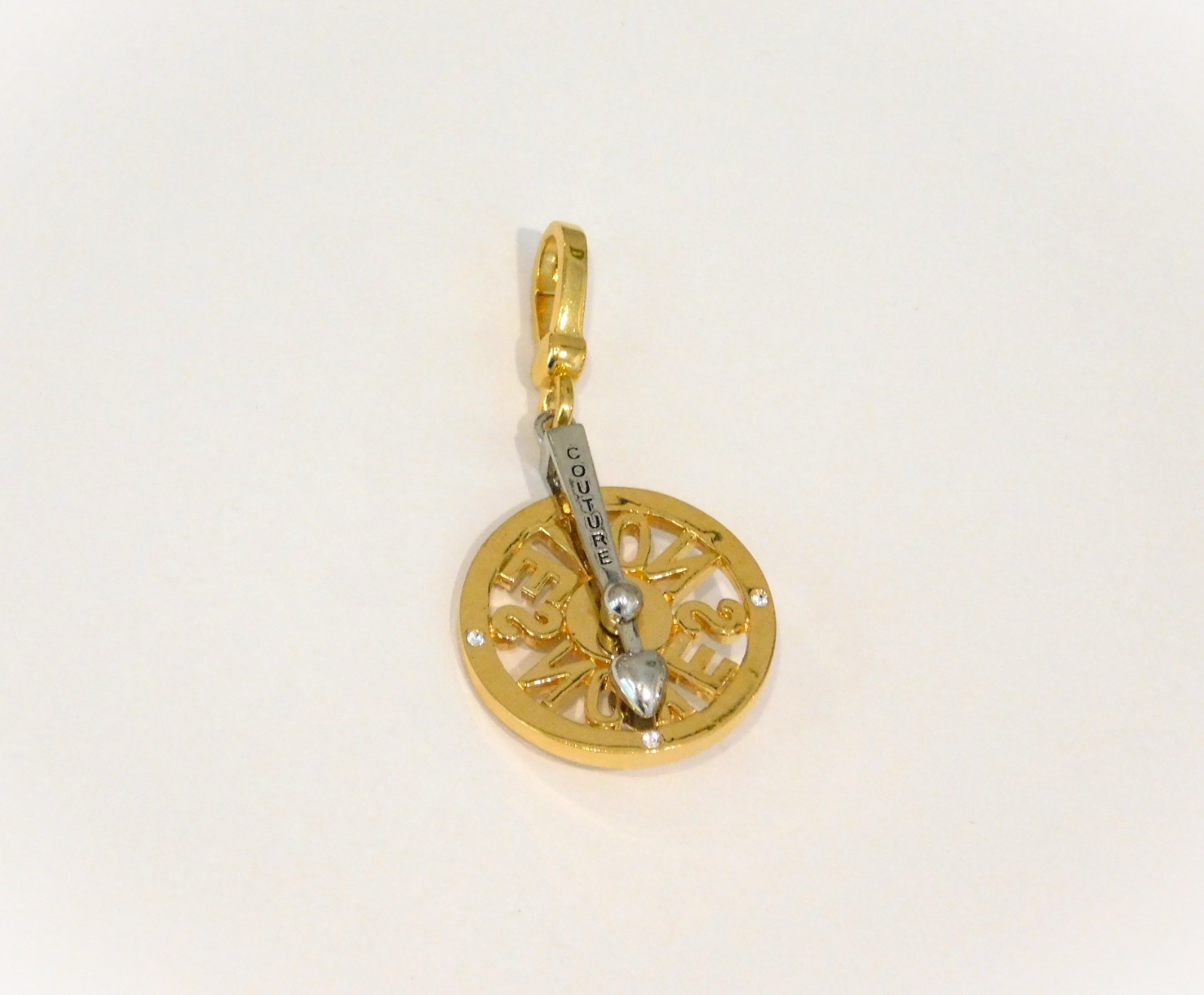 JUICY COUTURE 2007 Yes/No Spinning Wheel of Love Charm YJRU1616 Retired #M3