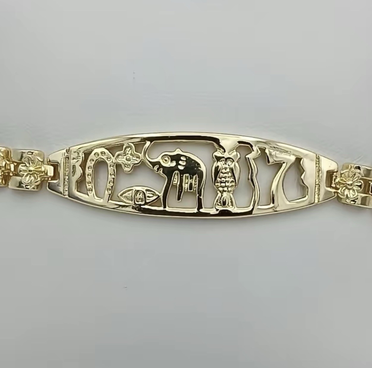 14K Gold Fill 7 Power Bracelet Good Luck Energy Protection Everyday bracelet