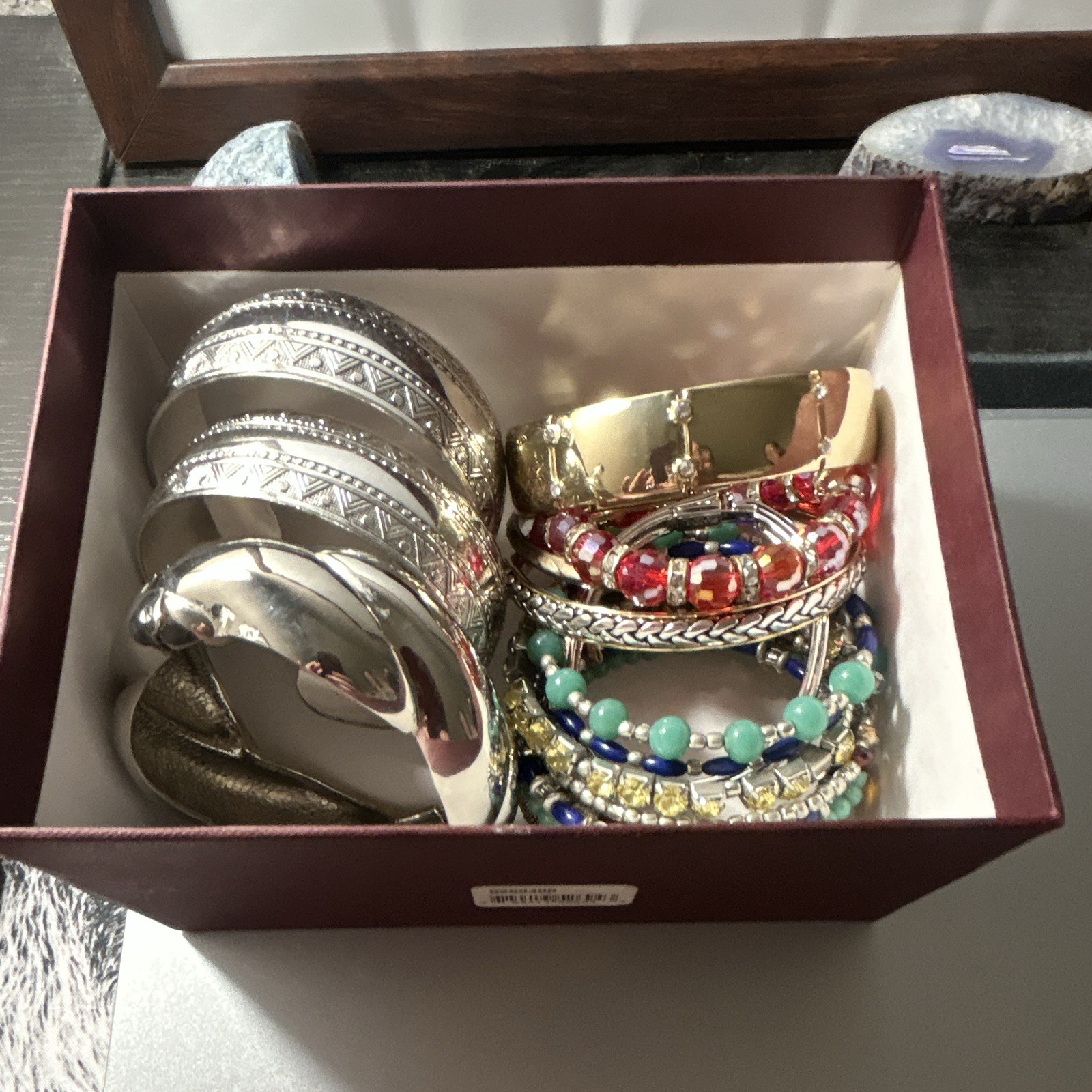 Wittnauer Mixed Bracelet Lot Bangles Cuffs Beaded Bracelets.