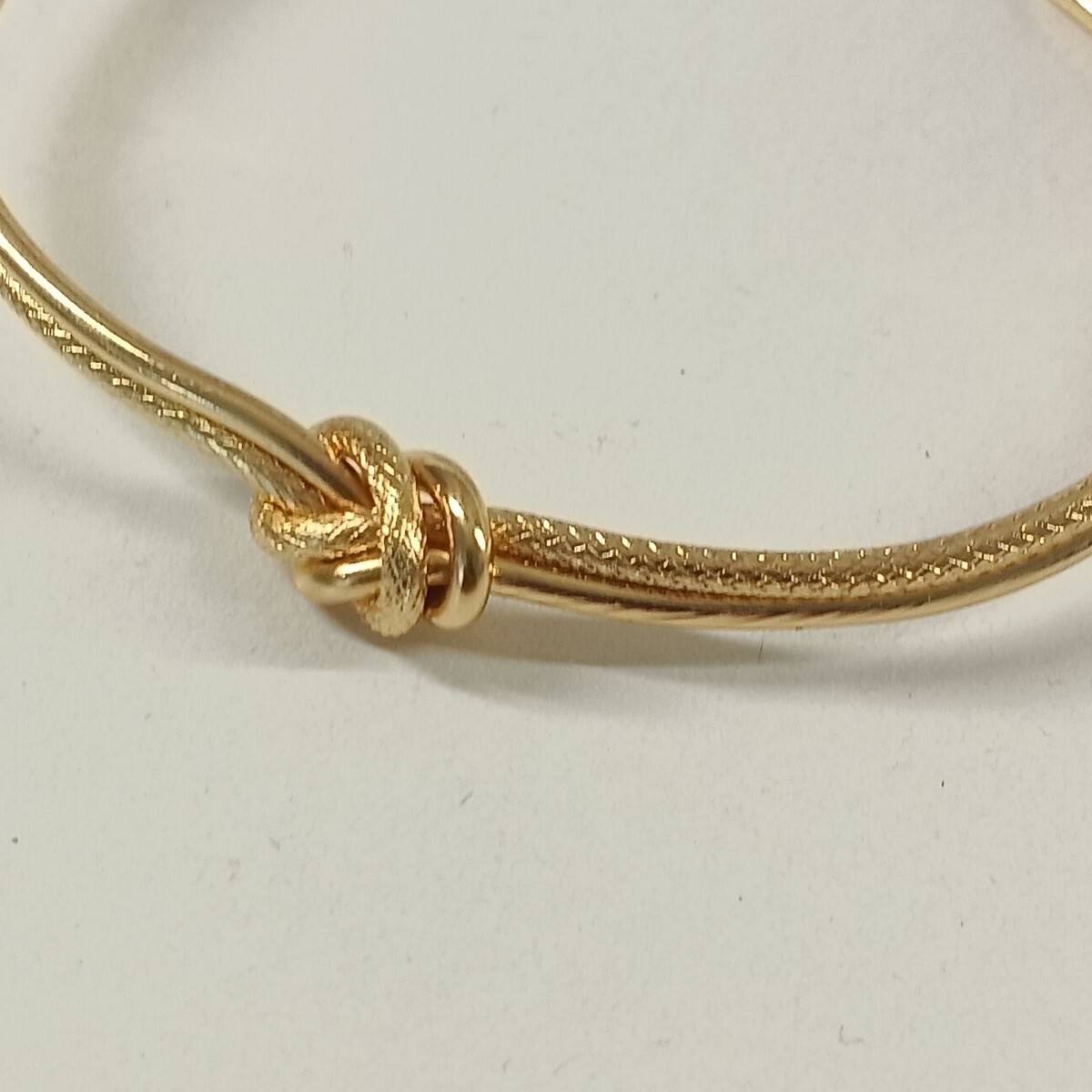 Women’s Knot Cuff Bracelet One Size Brass Plated Gold Fashion Jewelry
