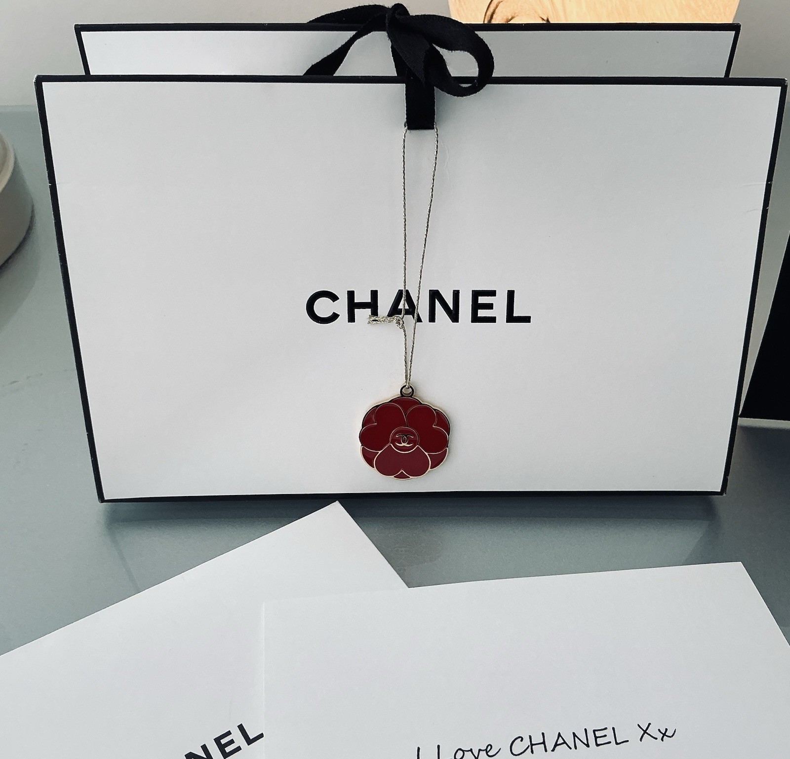 2025 Limited Edition CHANEL Camellia Charm Plus Bleu And Stationary Items